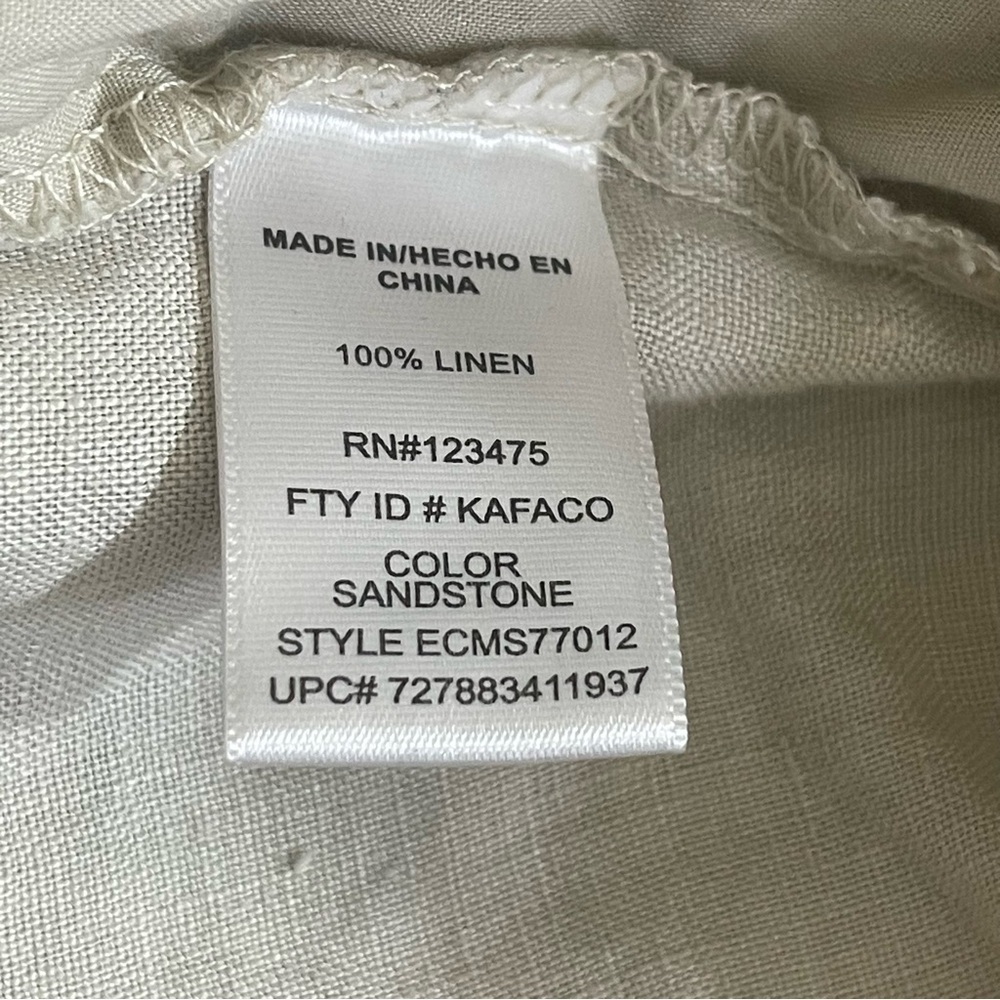 Company by Ellen Tracy Linen Pull On Shorts XXL - Picture 6 of 7
